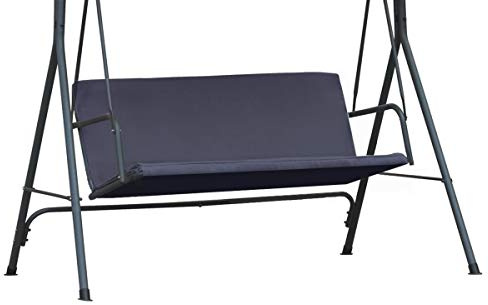 Ersatz-schaukelsitzbezug für Hollywoodschaukel | 160 x 106 Graphit | Cordura Stoff Sitzbezug für Garten Schaukel Stuhlbezug | Wetterbeständig | 2- und 3-sitzer für den Außenbereich [101]