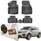 Trimak Passgenau 3D Fussmatten kompatibel mit Range Rover Evoque 1. Gen. 2011-2018 Auto Zubehör 1. Und 2. Reihe Gummimatten Autos TPE Allwetter Geruchlos rutschfest Vorne und Hinten Schwartz