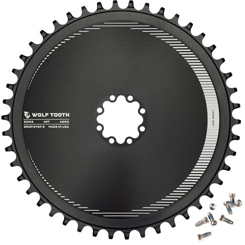 Wolf Tooth Aero Direct Mount Kettenblatt für SRAM 8 Bolzen 52T