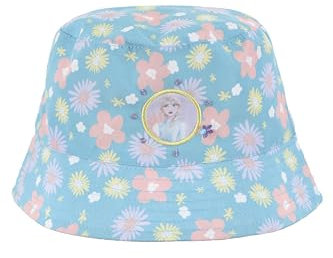 Disney Frozen Kids Mädchen Fischerhut Sommermütze mit ELSA, Alter 2–8 Jahre (DE/NL/SE/PL, Alter, 4 Jahre, 8 Jahre, Blau)