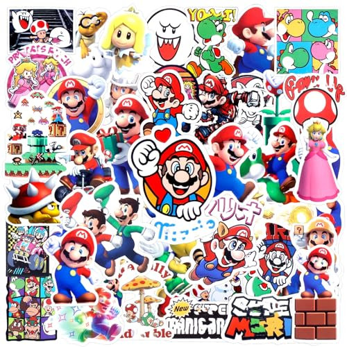 yumcute 50 Stück Cartoon Aufkleber Kinder,Cute Vinyl Wasserfeste Stickers für Skateboards, Bottle, Tablets, Schultaschen, Türen, Kinder Kindergeburtstag Deco für Teenager Mädchen Jungen