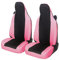 Auto Accessori Lupex Coprisedili auto compatibili con Smart fortwo, 450 451 e 453, 1 2 3 Serie, Tessuto Policotone (Nero - Rosa)