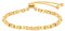 Armband Gold Damen Edelstahl - Verstellbare Goldene Kugelarmband mit Runden und Eckigen Bead, 18K Vergoldet Armbänder mit Herzverschluss, Geburtstag Geschenke Schmuck für Frauen Mädchen Freundin