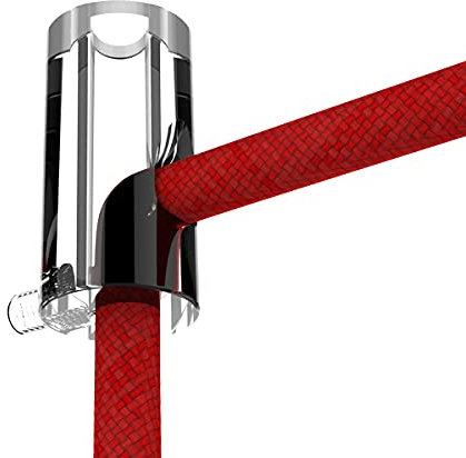 ZOHAR 10 pezzi di fissaggio a soffitto, supporto per cavi da parete e da soffitto, per cavi e scimmie, con viti e tasselli per cavo in tessuto, lampada fai da te, trasparente