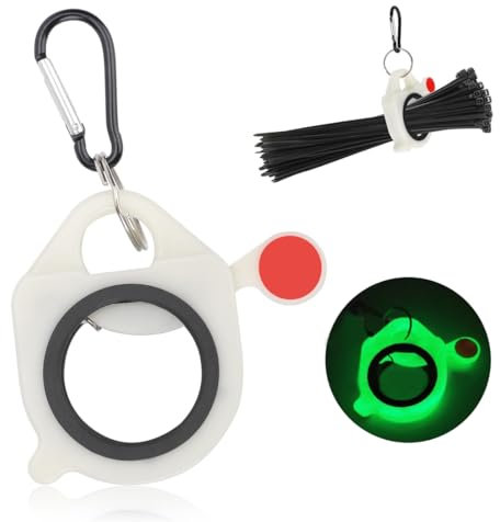 BEPSYOM Supporto per Fascette, Staffa per Fascette, Porta Fascette Elettricista, Fascette Cable Holder per Fascette da 10/20/30/46 cm Tenditore per Fascette per Famiglie ed Esterni(Luminoso)