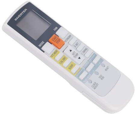 AULCMEET AR-RAE1E Mando a Distancia de Repuesto Compatible con el Aire Acondicionado de Ventana con Aire Acondicionado Sanyo ASHA12LG ASHA14LG ASHAO7LGC ASHAO9LGC ASHA12LGC
