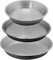 Set di 3 Stampi per Tortiera in Alluminio, 20 cm, 22 cm, 24 cm, per Pastiera Napoletana e Pizza di Grano