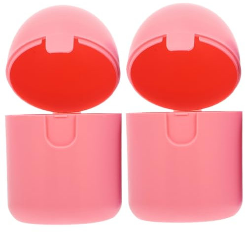 YOSADIER 2 Stück Desinfektionsbox für Menstruationstassen Zeitraum Menstruationstassen-Werkzeug Mädchenversorgung Halter pp Rosa