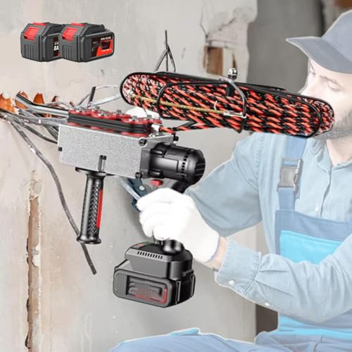 Dispositivo para roscar tuberías ocultas con cable de electricista, máquina para roscar cables de pared, cinta pasacables, herramienta para tirar cables eléctricos ocultos, máquina roscadora,30mline
