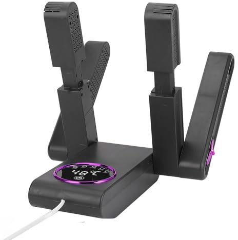 Yanmis Essicchi di Scarpe Design a Doppio Braccio Asciugale per Stivale per Scarpe da Scarpa per 2 Paia Timer a Temperatura Costante da 30-120 Minuti 48 ° C con (Plug 220v)