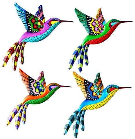 Ayfunkey Outdoor Metal Wall Art - Metal Bird Wall Decor - Fence Decoration Outdoor - Decorations for Garden Fence Backyard