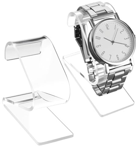 Xinjoduz 2 Stück Uhrenständer Uhrenhalter Armbandständer Transparenter