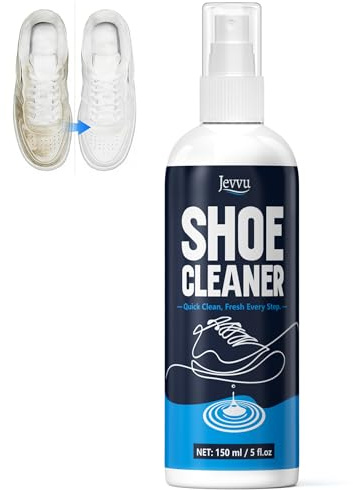 Jevvu Shoe Cleaner, Trainer Cleaner Foam for Removing Stains and Dirt, Shoe Cleaning Kit for White Shoes, Leather, Knit, Boots, Canvas, Fabric