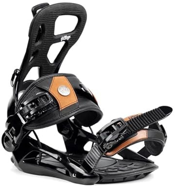 LCKKJHG Fijaciones Snowboard Fijaciones de Snowboard Botas esquí Paso rápido for Universal(Black,M(38-42))