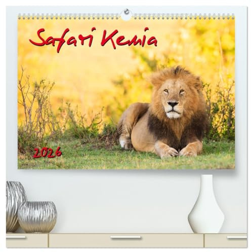 Safari Kenia (hochwertiger Premium Wandkalender 2026 DIN A2 quer), Kunstdruck in Hochglanz: Wilde Tiere und Landschaften der Masai Mara in Kenia (CALVENDO Natur)