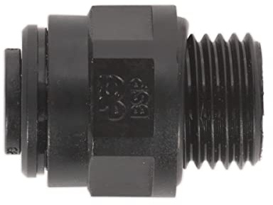 Sealey JGC1014 Straight Adaptor 10mm x 1/4BSP Pack of 5 (John Guest Speedfit® - PM011012E)