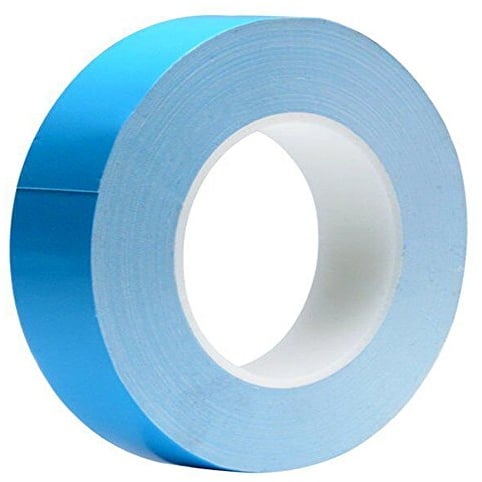 Tuloka Thermisches Klebeband leitend, doppelseitig, kühlendes Band für integrierte Schaltungen, Kühlkörper, Chipsatz, LED, 25m x 20mm