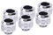 Alphacool Eiszapfen PRO 13mm HardTube Fitting G1/4 - Chrome Sixpack Verbindung