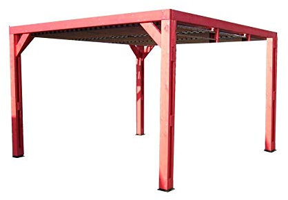 Bosque pérgola de madera termorrecuperante Dimensiones 341x313 h 217