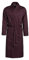 Herren Morgenmantel Revise Guido RE-504 - Elegant - 100% Baumwolle - Dunkelblau - Rot C7 - Gr. L