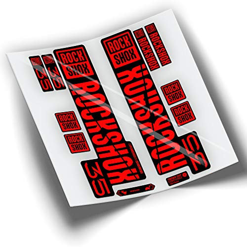 ROCKSHOX 35 2021 WP396 Fork Stickers Flourescent red