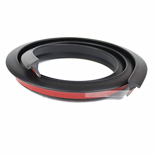 MoreChioce Augenbrauen-Schutz, Länge 1,5 m, Schutz für Augenbrauen, Rad, Auto, Universal, Auto-Fender (schwarz, Gummi)