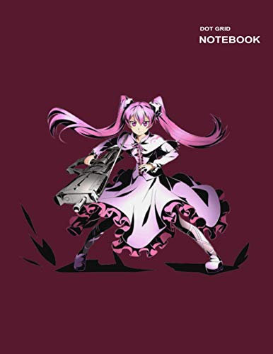 Anime Poster Akame Ga Kill notebook: Dotted Pages, 110 Pages, 8.5 x 11 (Letter).