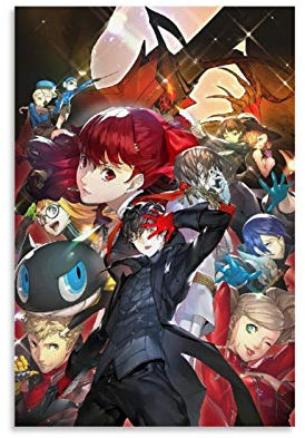 YZLI Persona 5 The Royal Leinwand-Kunst-Poster und Wandkunstdruck, modernes Familienschlafzimmer, 30 x 45 cm