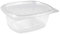 VIRSUS 50 Vaschette ovali in Pet vaschette Trasparenti 750cc con Coperchio Unito. Contenitori con Chiusura ermetica