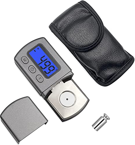 Digitale Tonarmwaage Digital Turntable Stylus Force Scale Gauge Tester Prüfvorrichtung der Kraft vom Plattenspieler 0,01g-5g Hohe Präzision LCD Hintergrundbeleuchtung für Tonarm des Plattenspielers