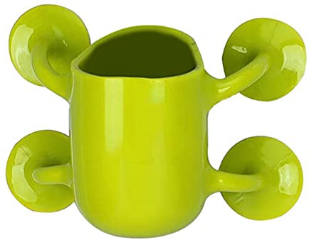 Profusion Cicle Mini pot de fleurs mural portable avec ventouse pour fenêtre Vert