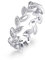 Candyfancy Olivenblatt Damen Ring Silber 925 Zirkonia Wickelring Stapelringe Verlobungsring Größe 49