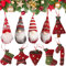 Weihnachten Deko Wichtel,Yueser 10 Stück Niedlich Weihnachtspuppe Weihnachtswichtel Weihnachtswichtel Strick Baumanhänger Weihnachtsanhänger für Kindergeschenk Weihnachten Weihnachtsdekoration