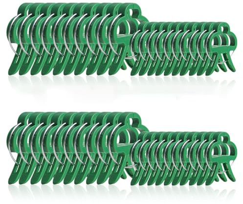 Pflanzenclips Pflanzenklammern für Rankhilfe Tomaten, Rosen, Gurken und andere Rankpflanzen – Besonders einfache Rankhilfe für Pflanzen (80Klein)…