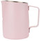 Dianoo Milk Frothing Pitcher With Handle, 600ml Stainless Steel Steaming Pitcher, Espresso Milk Frother Cup For Coffee Cappuccino Latte Art, Pink