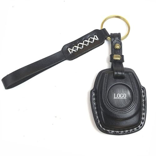 Fullibars Porte-clés en cuir Compatible avec Harley Davidson Indian 2007- actuel,Sportster 883 1200 X48 Iron 883 1200 Pan America 1250 Sportster S 1250 Télécommandes Porte-clés Smart Key Fob