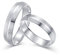 Epinki 950 Platin Ring Ehering, Partnerringe Matte Pärchen Ringe Trauringe Echt Gold Gr.49 (15.6)
