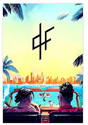 MOIT Rapper PNL Leinwand-Poster, Wandkunst, Dekoration, Druck, Bild, Gemälde für Wohnzimmer, Schlafzimmer, Dekoration, Rahmen-Stil, 30 x 45 cm