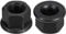 sourcing map M14 Flange Hex Nuts, 2pcs Grade 8.8 Carbon Steel Black Oxide Finished Hex Flange Nuts for Machinery