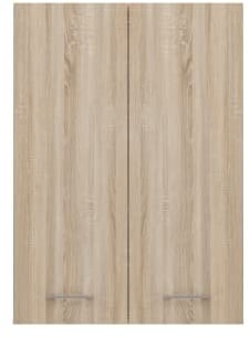 CDF Armoire pour Lave-Linge Pola Mini DD | Couleur : Chêne Sonoma | Armoire Moderne au-Dessus du Lave-Linge | Espace de Rangement | Étagères spacieuses | Côtés Lisses sans Embouts
