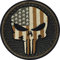 Tactical Morale Patches Aufnäher US Army Punisher Patch zum aufbügeln/aufnähen | Totenkopf Applikation für alle Stoffe | Militär Patch Accessoires | 75x75mm
