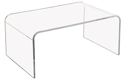 Mesa de centro pequeña Mesa de centro de acrílico transparente Mesa de centro for espacio pequeño Mesa auxiliar Mesa de centro Mesa de sofá Mesa de té Mesa auxiliar minimalista moderna for sala de est