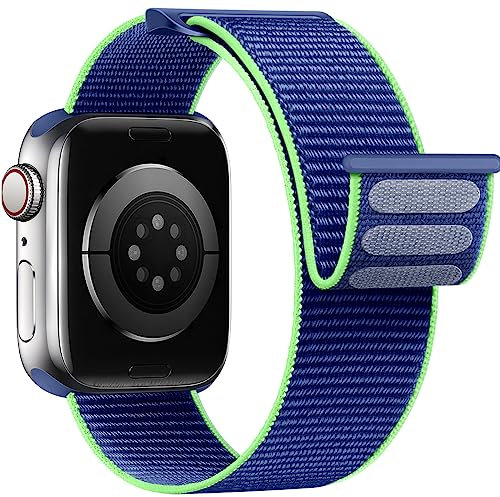 Yoohoo Nylon Correa Compatible con Correa Apple Watch 40mm 44mm 45mm 38mm 42mm 49mm 41mm hombres mujeres, correa reloj deportiva compatible con iWatch Series 9 8 7 6 5 4 3 2 1 SE SE2 Ultra Ultra2