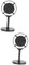 jojofuny 2pcs Old Fashioned Microphone Prop Karaoke Toys Educational Plastic Simulated Mic