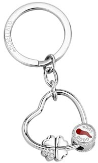 MORELLATO Portachiavi da Donna in Acciaio, Smalto, Cuore, Collezione Story - SD7320