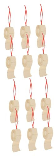 ABOOFAN 12 STK Toilettenpapier Anhänger aus Holz Quarantäne überlebt Weihnachtsschmuck Christbaumschmuck Dekoration Schlafzimmer Bedroom Decor Weihnachtsdekorationen Ornament Graffiti