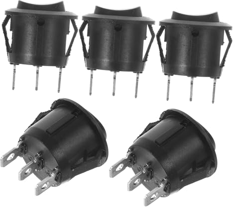 OUNONA 10stücke Runder Wippschalter Für Autos Boote Und Wasserspender Druckknopf Schalter Installieren Und Langlebig