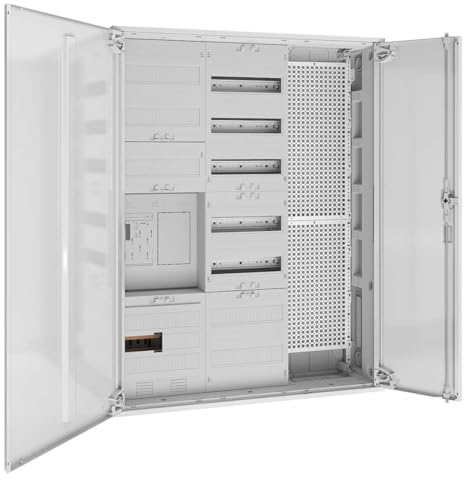 WITTKOWARE Komplett-Zählerschrank, 1x eHZ Zählerplatz/1x Reserveplatz, Verteilerfeld mit APZ, Mediafeld
