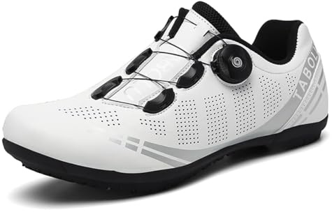 Hixingo Fahrradschuhe Herren Damen Rennrad Und MTB Schuhe Mit Gummisohle, Atmungsaktive Sneaker rutschfeste No-Lock Fahrradschuhe Mountainbike Schuhe 36-47 EU