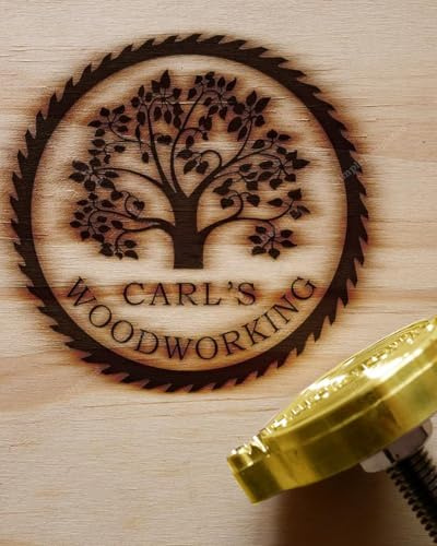 Branding Iron for Wood with Custom Logo Branding Iron for Woodworkers and Craft Lovers (1inch/2.54cm)